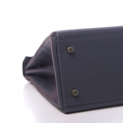 Hermes Togo Kelly Retourne 28 Bleu Nuit 9 of 11