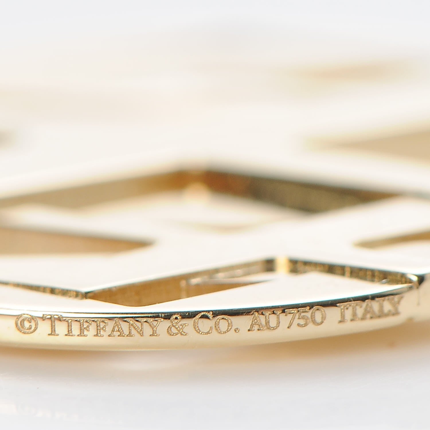 Tiffany 18K Yellow Gold Round Atlas Earrings 4 of 6