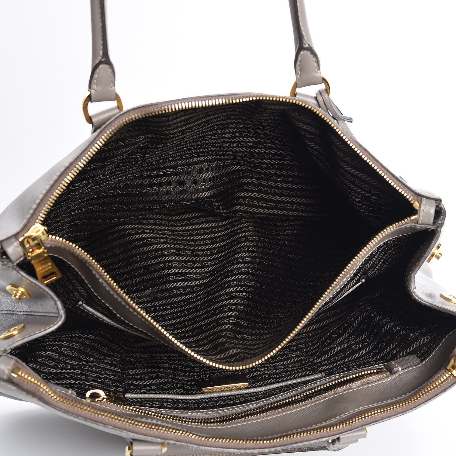 Prada Saffiano Large Galleria Double Zip Tote Argilla 10 of 14