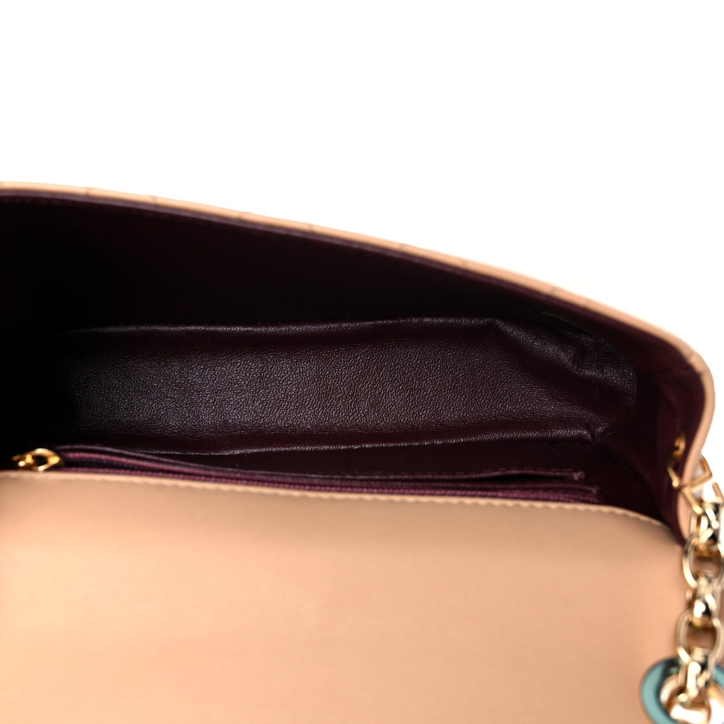 Lambskin Mini Chic With Me Flap Beige