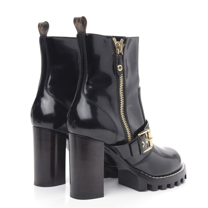 Louis Vuitton Patent Calfskin Star Trail Boots 40 Black 4 of 9