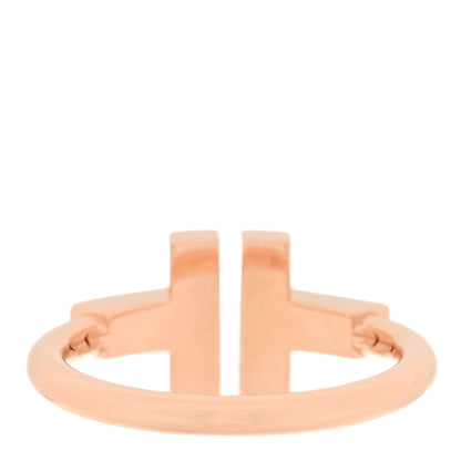 Tiffany 18K Rose Gold Mother of Pearl T Wire Ring 50 5.25 3 of 4