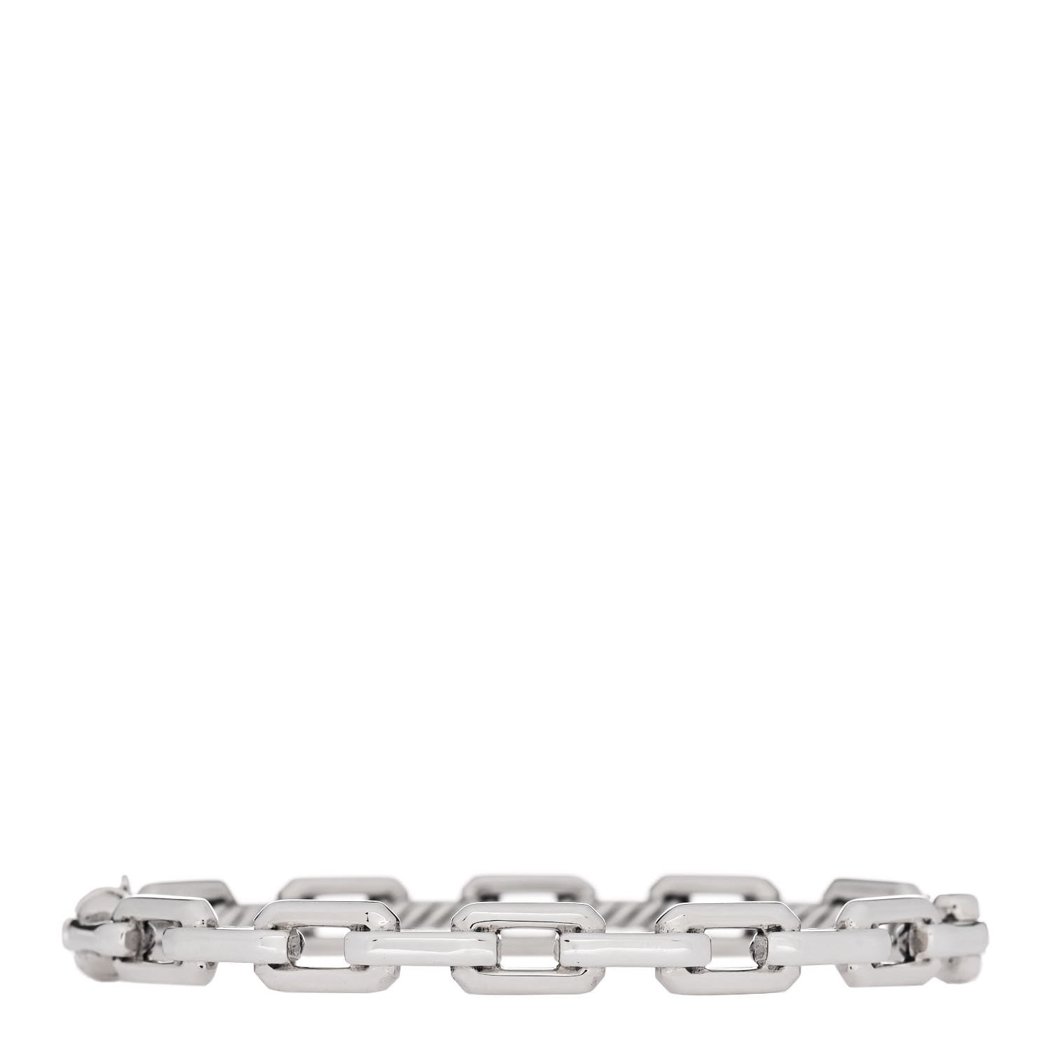 David Yurman Sterling Silver Diamond 7mm Stax Link Bangle Bracelet 2 of 3