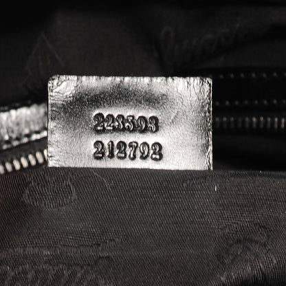 Gucci Mens Leather Large Crest Trademark Tote Black 8 of 9