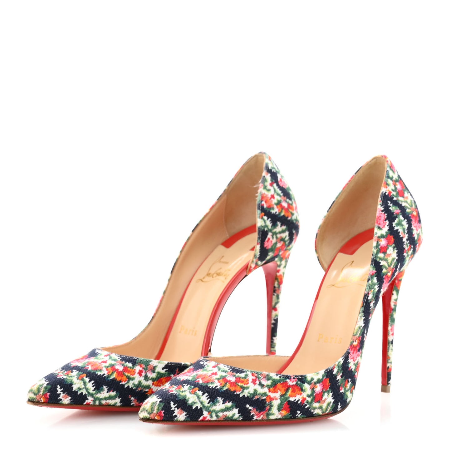Denim Floral Iriza 100 Pumps 39.5 Multi Bisou