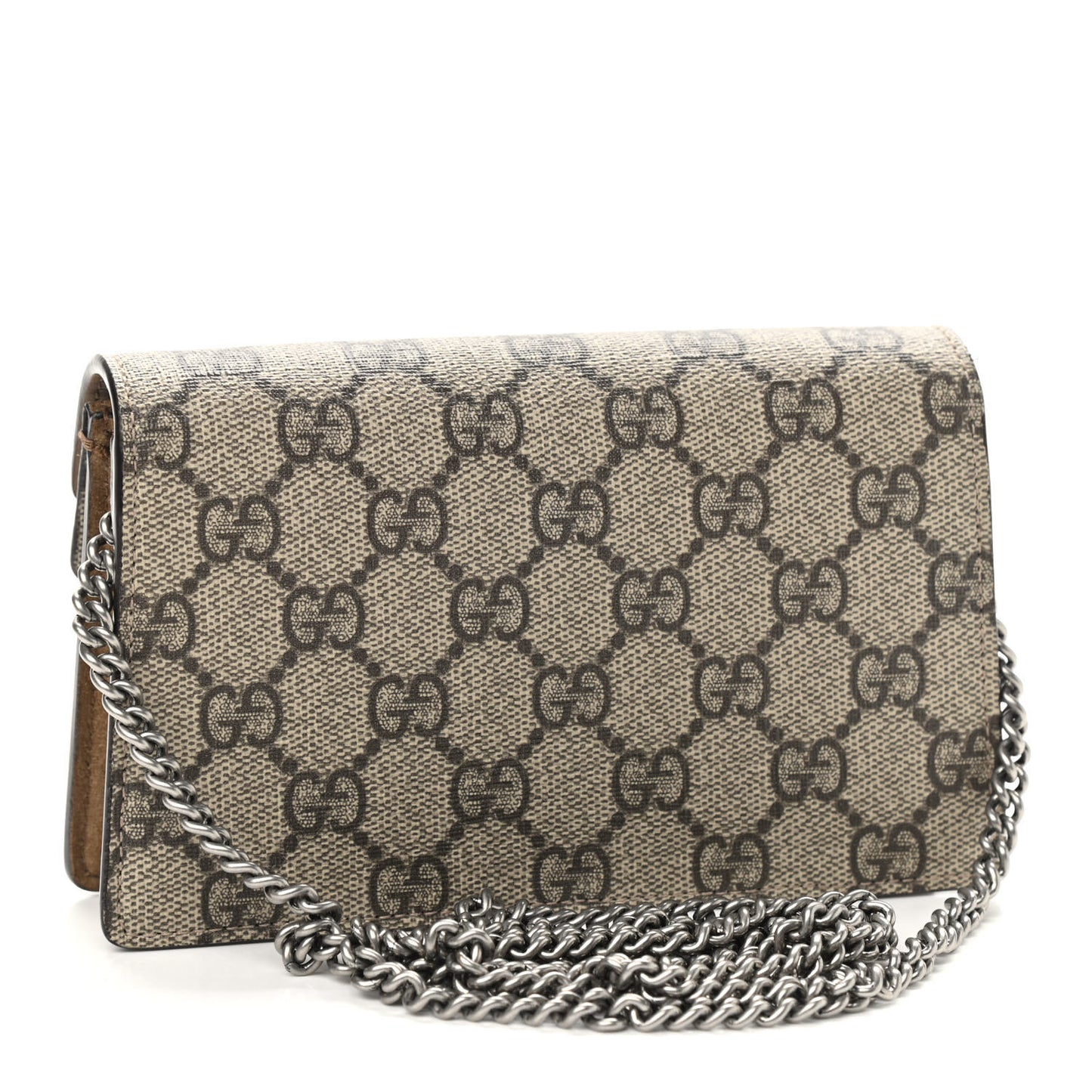 GG Supreme Monogram Super Mini Dionysus Shoulder Bag Taupe