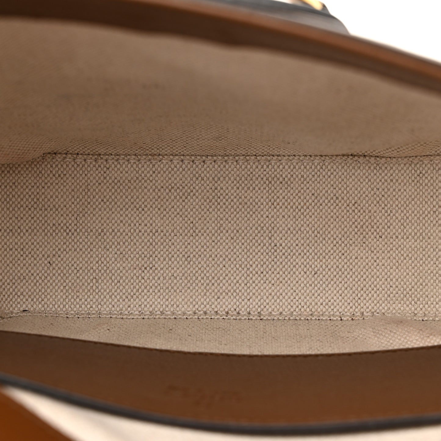GG Supreme Monogram Web Mini Horsebit 1955 Shoulder Bag Beige Brown Sugar