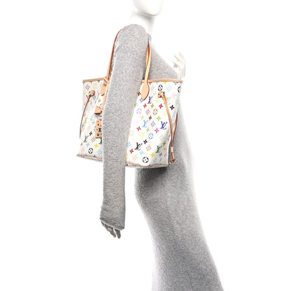 Louis Vuitton LV X TM Monogram Multicolor Neverfull MM White 2 of 10