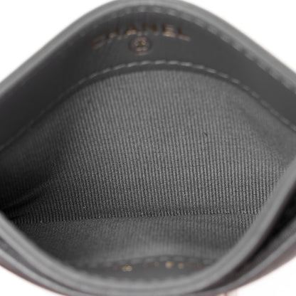 Chanel Lambskin Quilted Chanel 19 Card Holder Dark Grey 5 of 9
