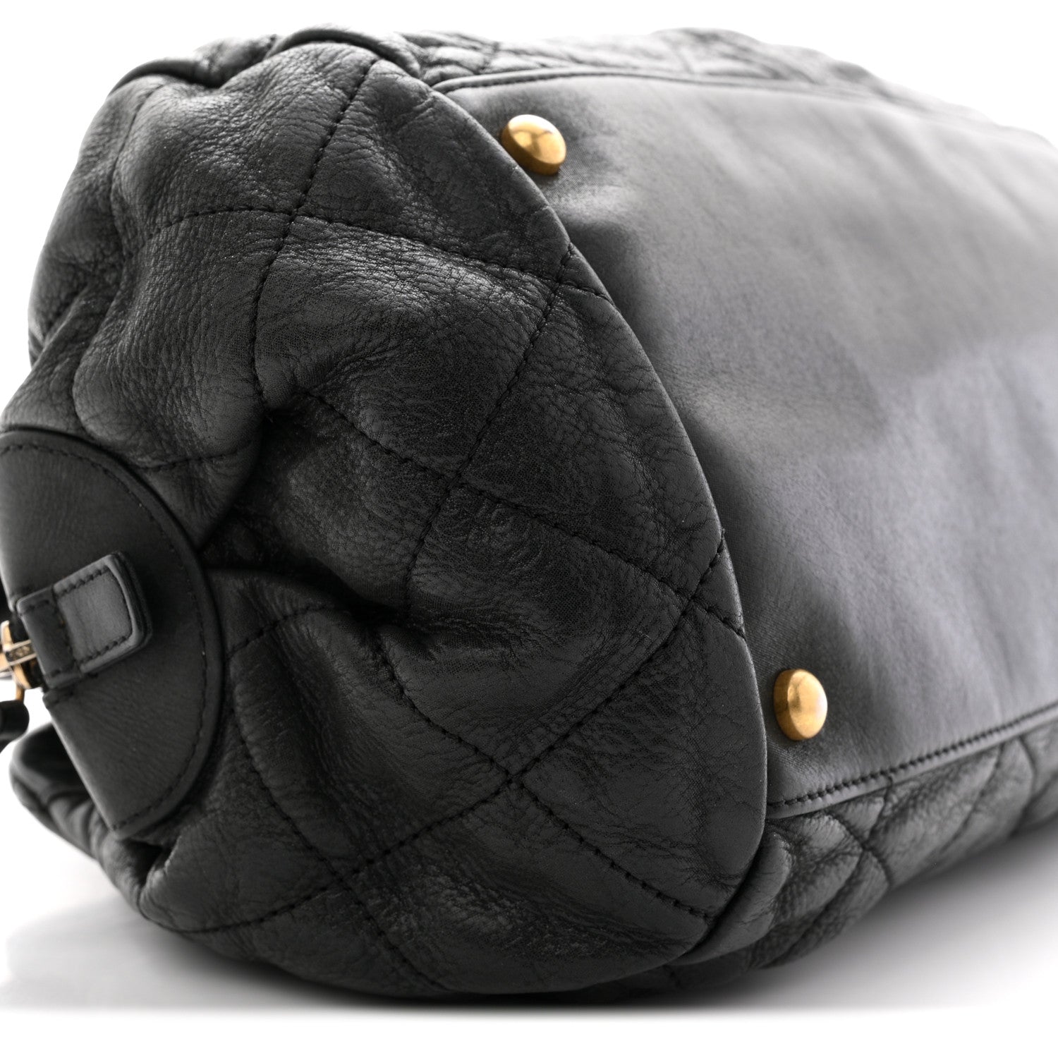 Chanel Iridescent Calfskin Chic Quilt Bowling Bag Black 9 of 12