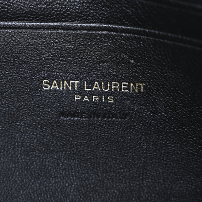 Saint Laurent Grain De Poudre Matelasse Monogram Mini Lou Camera Bag Black 6 of 11