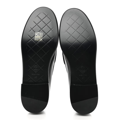 Chanel Lambskin Quilted CC Turnlock Loafers 40 Black 5 of 8