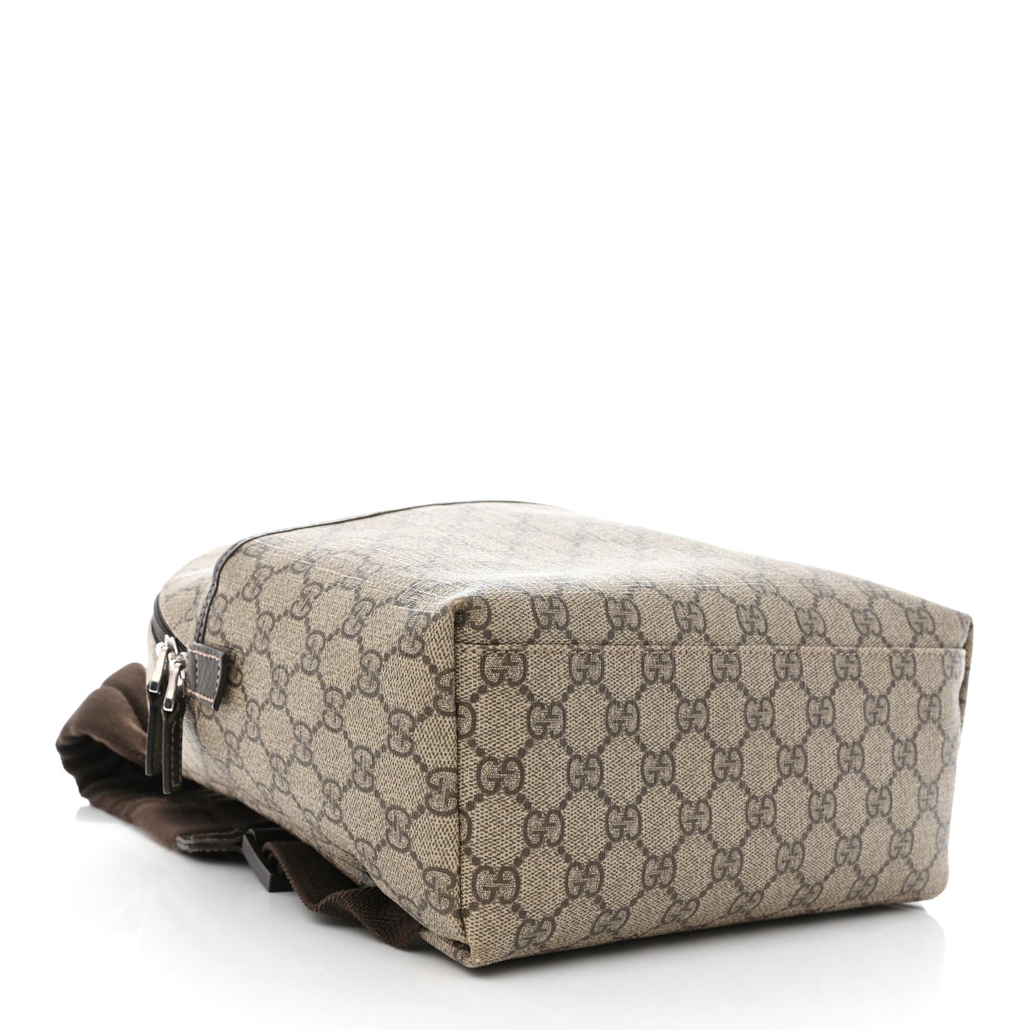 GG Supreme Monogram Margaux Calfskin Childrens Day Backpack Beige Ebony Cocoa Dark Chocolate