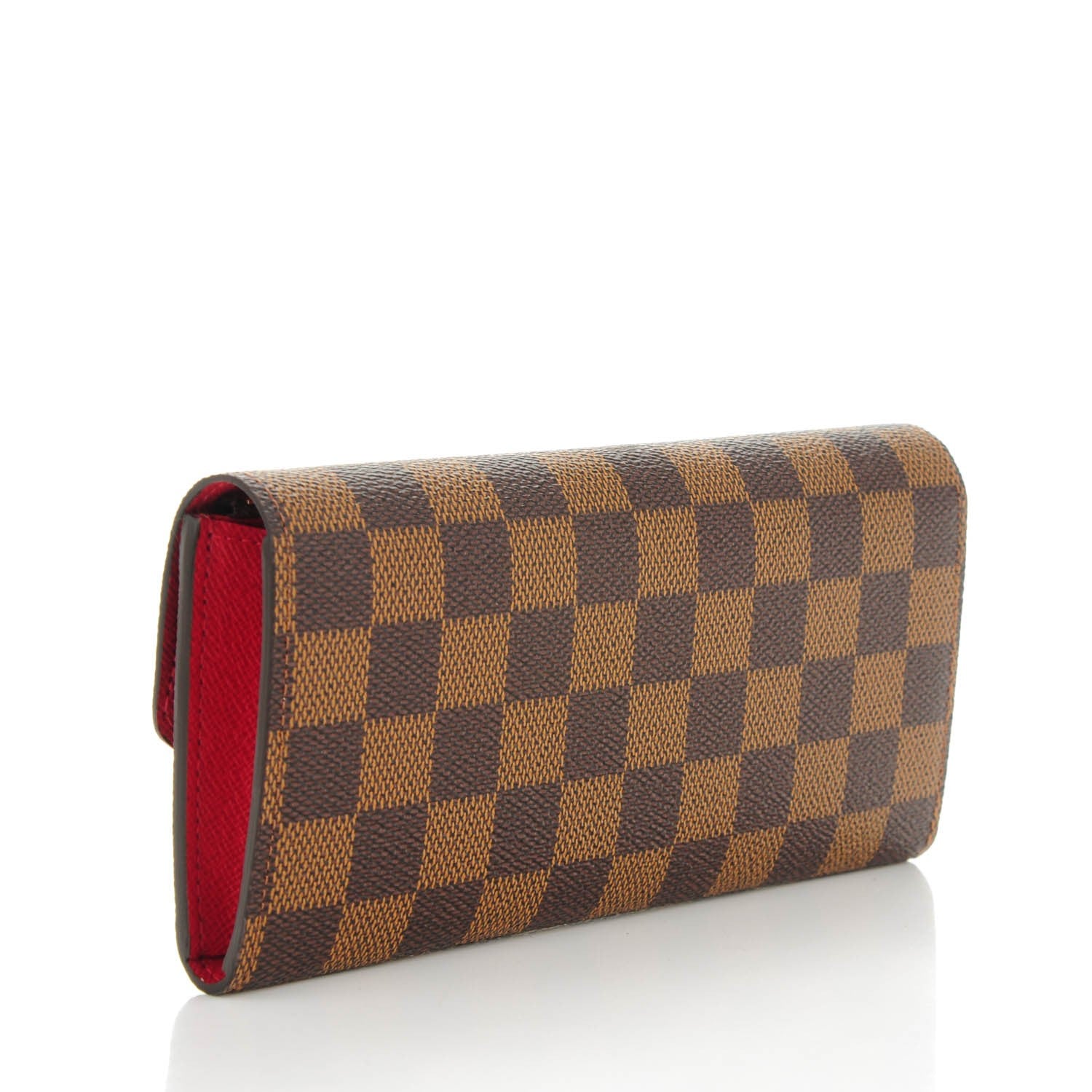 Louis Vuitton Damier Ebene Emilie Wallet Red 3 of 7