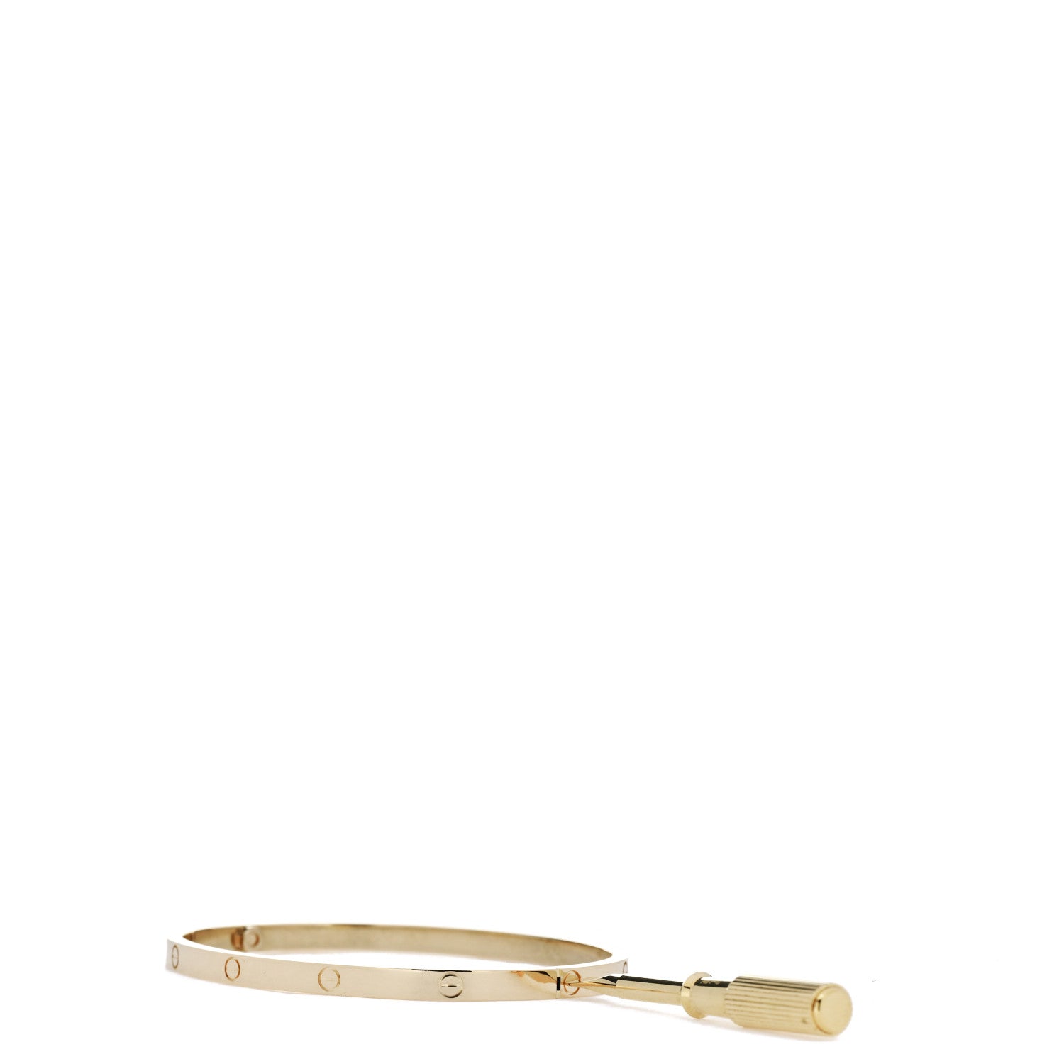 Cartier 18K Yellow Gold Small LOVE Bracelet 17 8 of 9