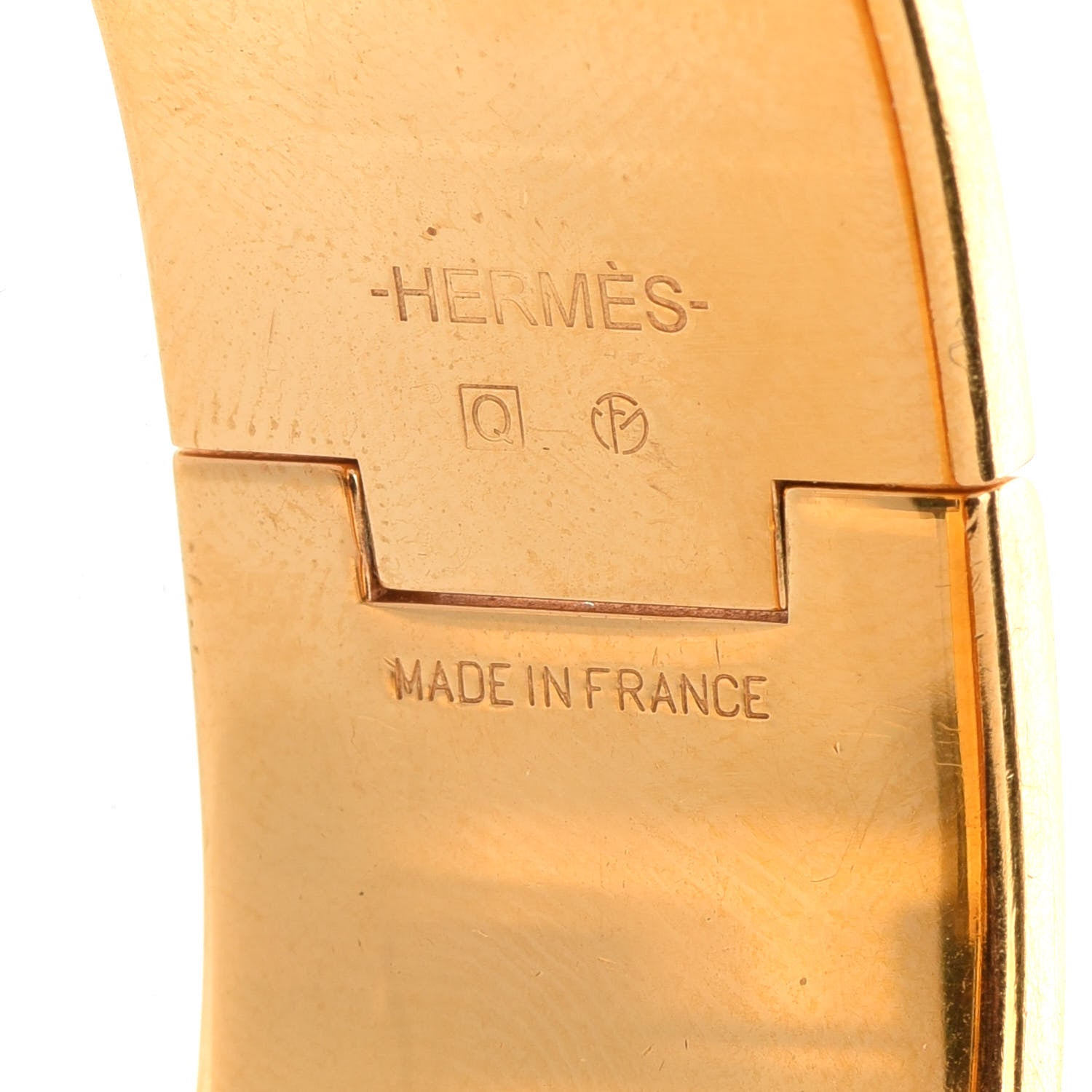 Hermes Enamel Wide Clic Clac H Bracelet PM White 4 of 7