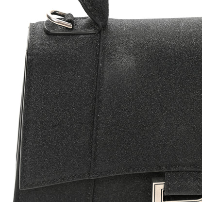 Balenciaga Glitter Fabric Hourglass Top Handle Bag XS Black 10 of 12