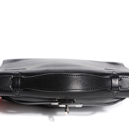 Hermes Chevre Mysore Kelly Pochette Clutch Black 21 of 21