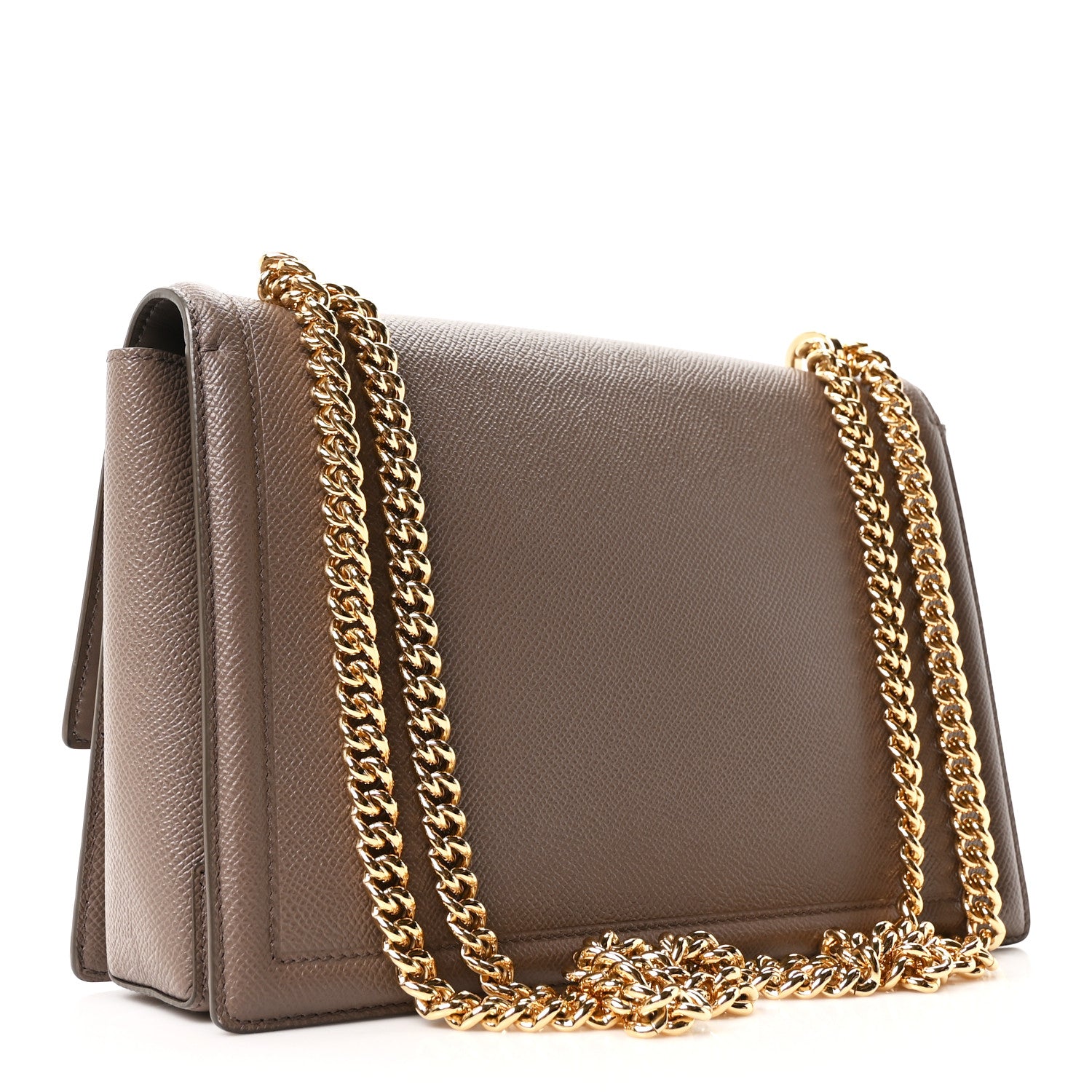 Salvatore Ferragamo Pebbled Calfskin Ginny Shoulder Bag Caraway Seed 3 of 10