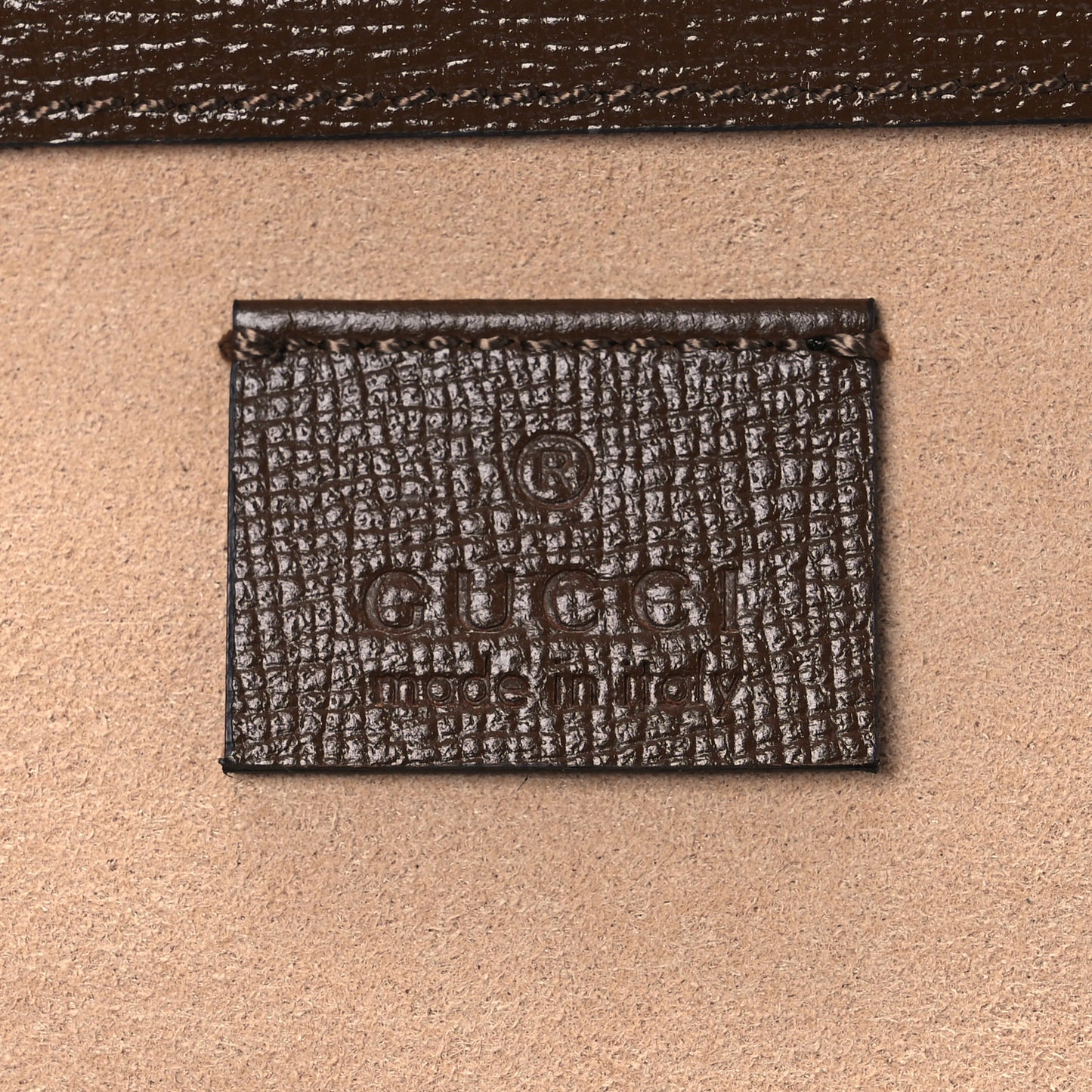 GG Supreme Monogram Mini Clasp Bag Beige Brown