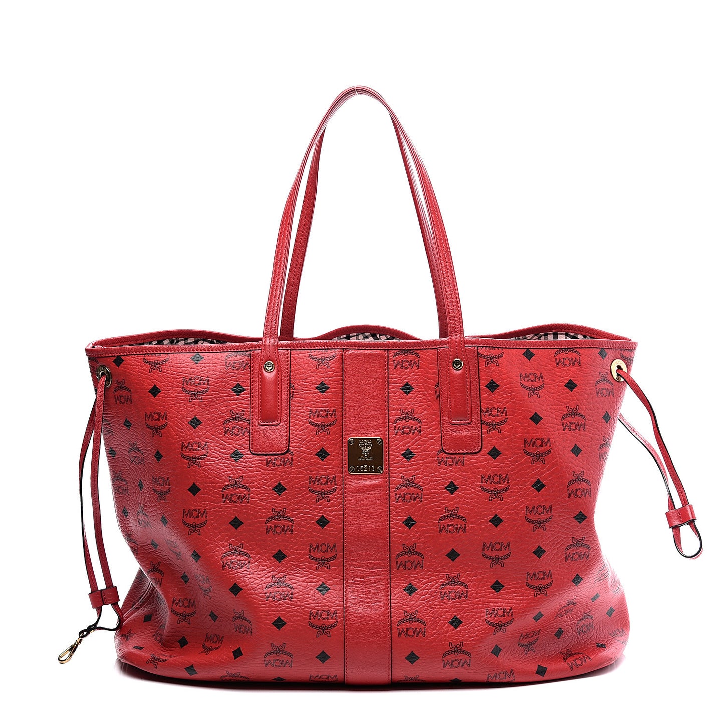 Visetos Large Liz Reversible Shopper Tote Ruby Red