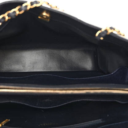 Chanel Caviar Quilted Small Shopping Tote Navy 5 of 14