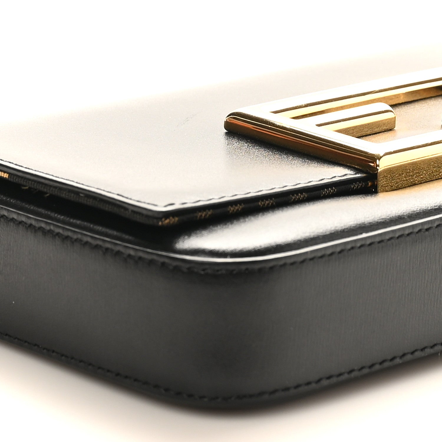 Fendi Vitello Palmellato Wallet on Chain with Pouches Black 10 of 11