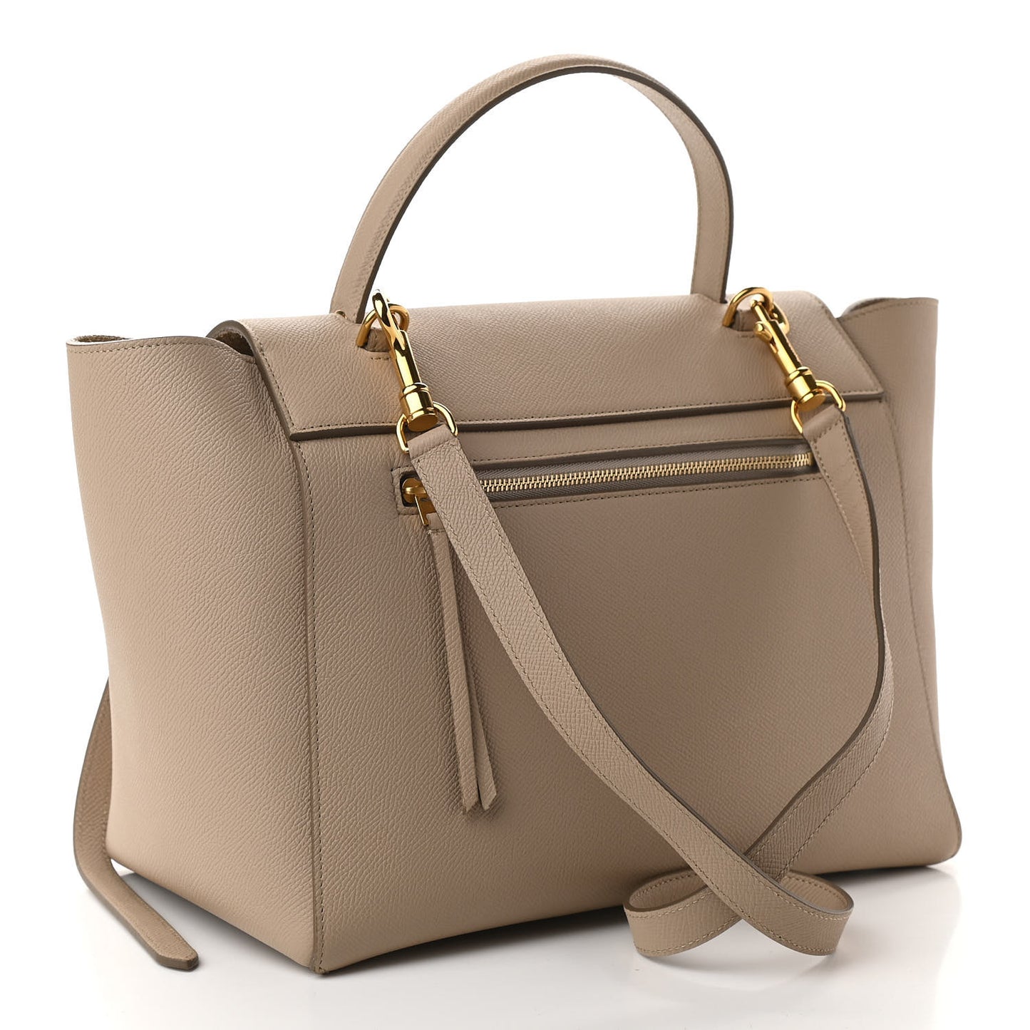 Grained Calfskin Mini Belt Bag Light Taupe