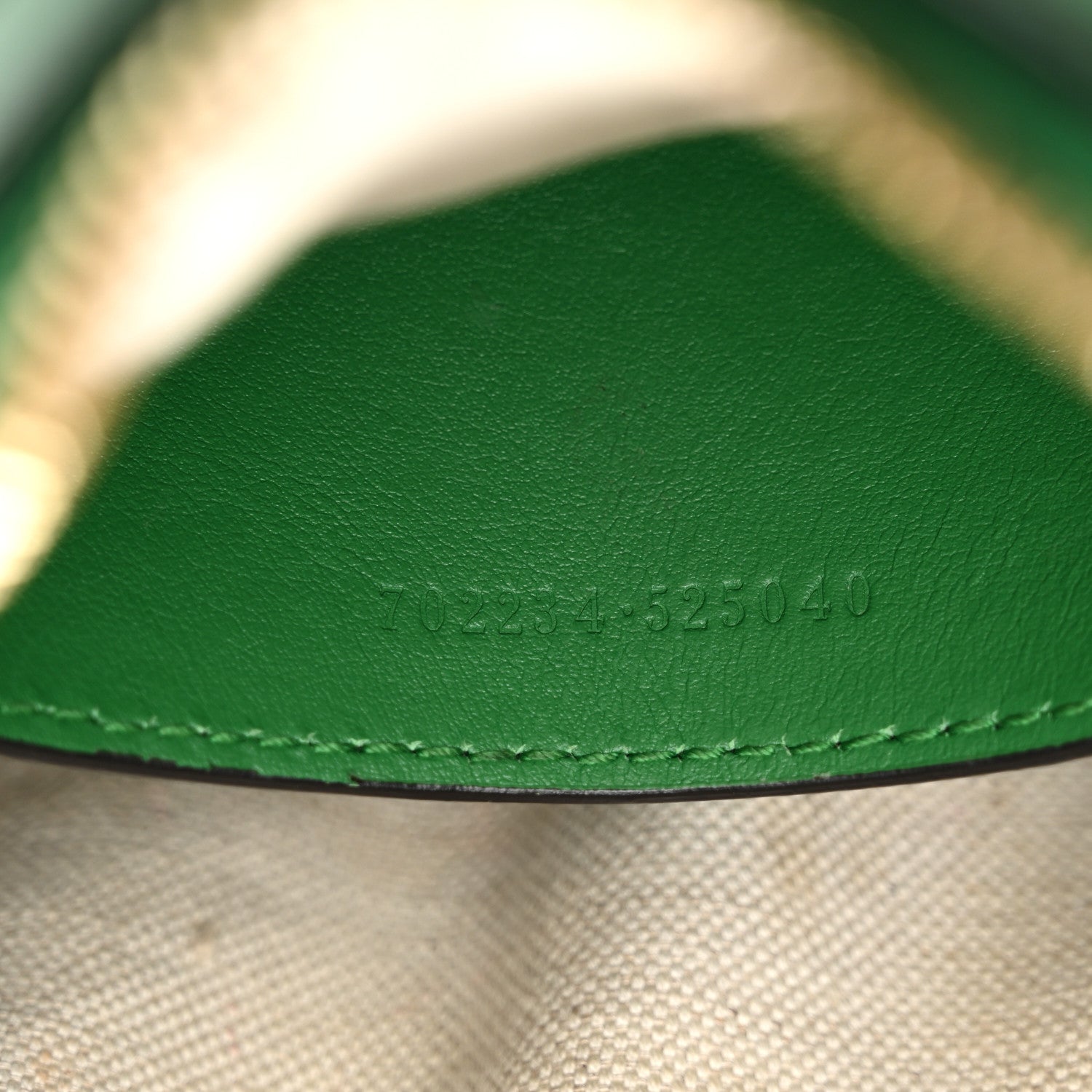 Gucci Calfskin GG Matelasse Shoulder Bag Spring Green Natural 7 of 14