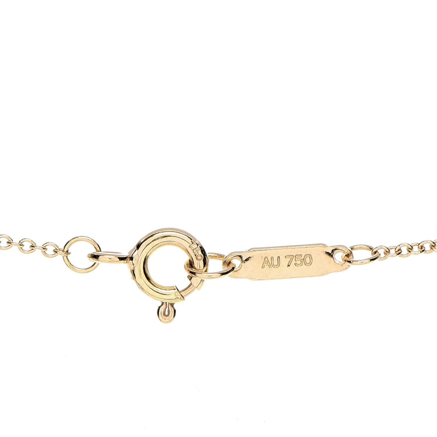 18K Yellow Gold Twist Knot Pendant Necklace