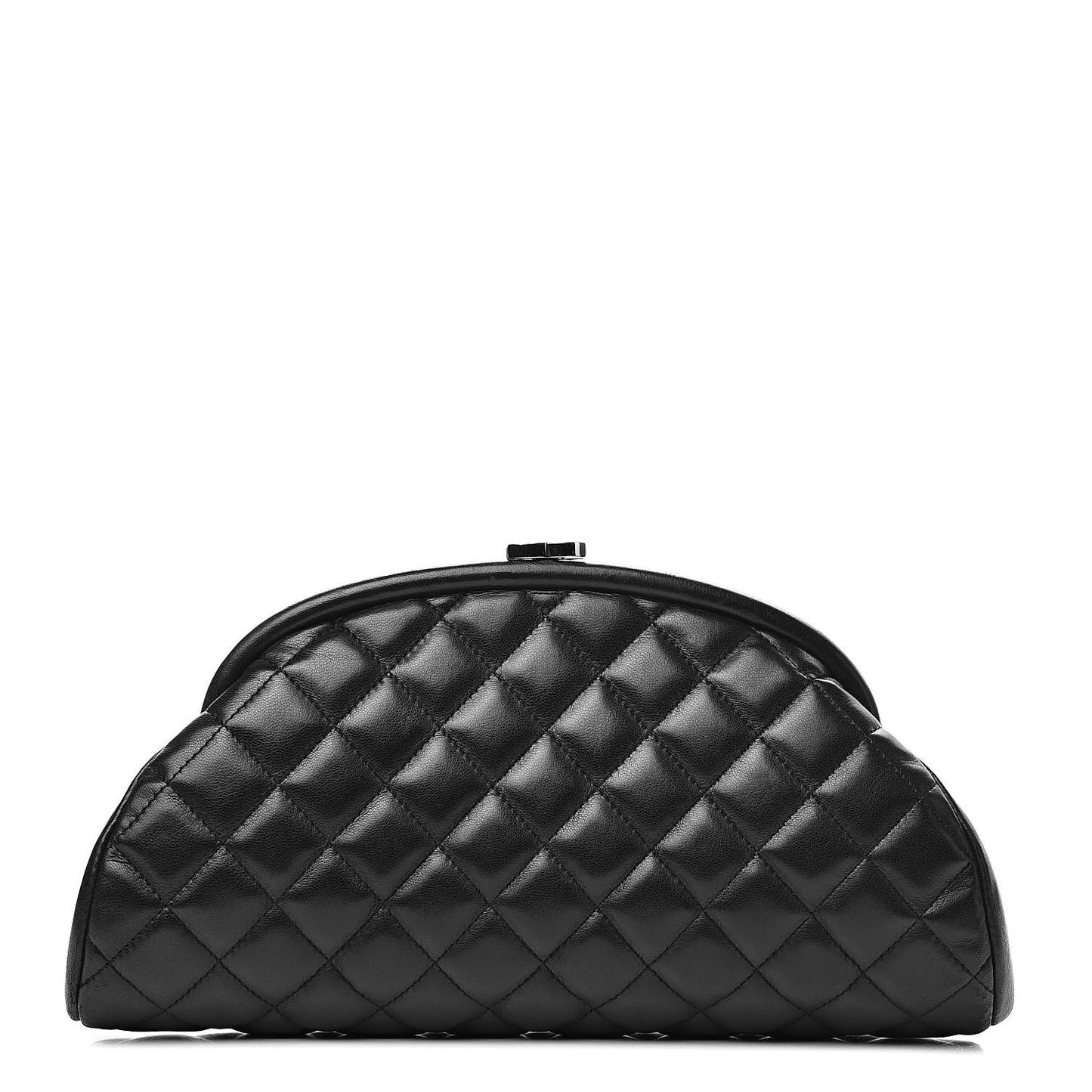 Lambskin Quilted Timeless Clutch Black