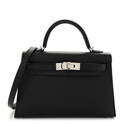 Hermes Epsom Mini Kelly Sellier 20 Black 1 of 12