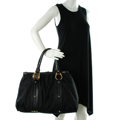 Gucci Monogram Medium Interlocking Tote Black 2 of 6
