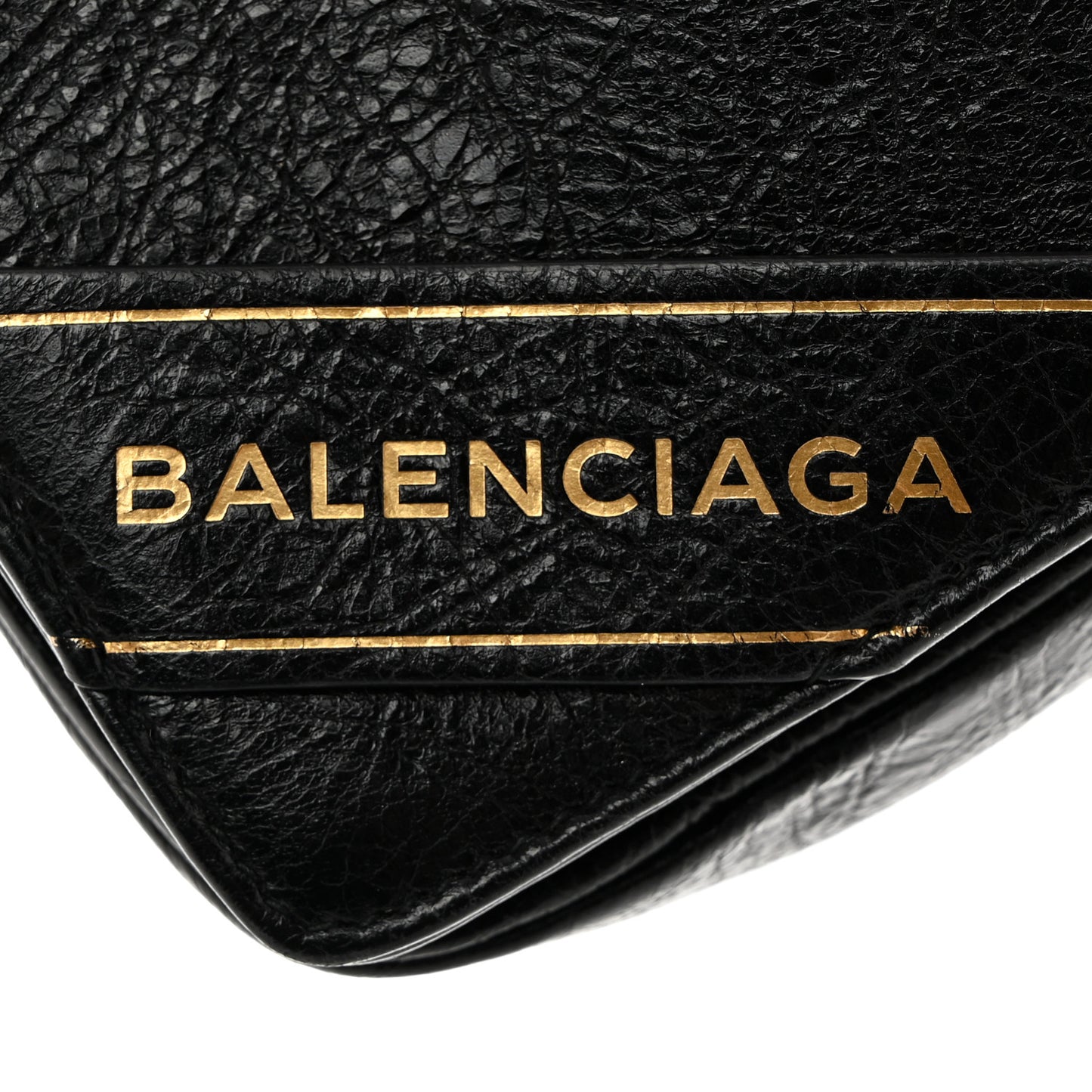 Arena Calfskin Blanket Chain Crossbody Black