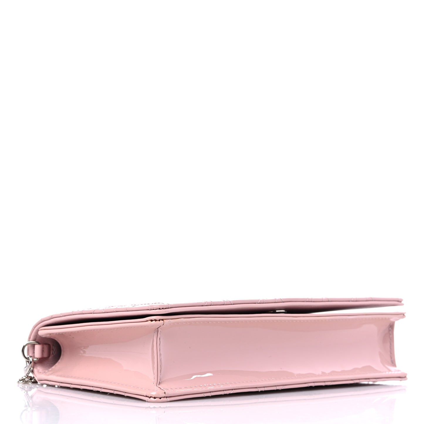 Patent Cannage Lady Dior Convertible Clutch Light Pink