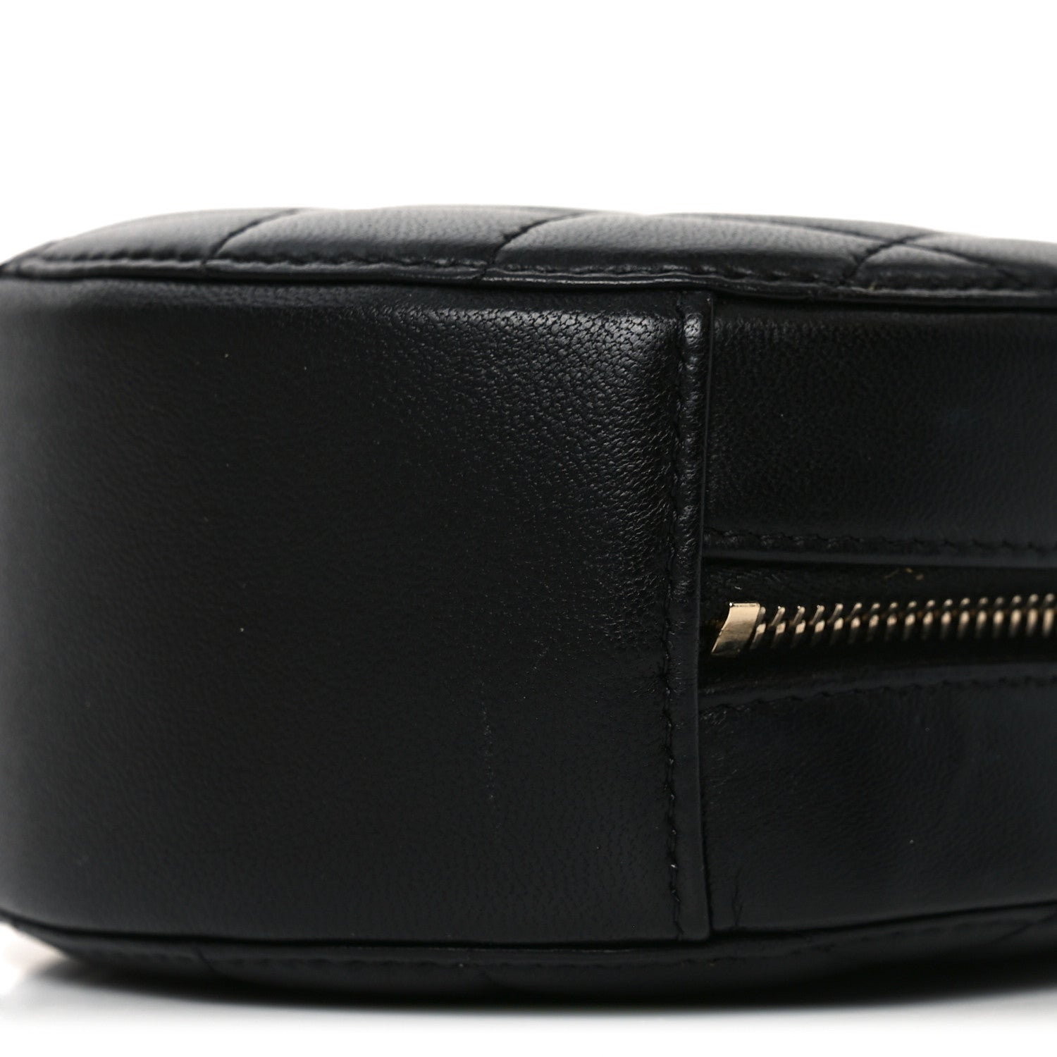 Chanel Lambskin Quilted Round Pearl Crush Clutch With Chain Black 10 of 10