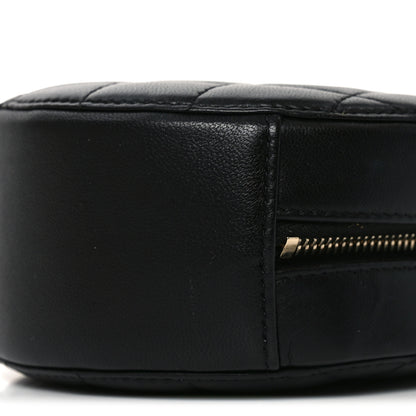Chanel Lambskin Quilted Round Pearl Crush Clutch With Chain Black 10 of 10