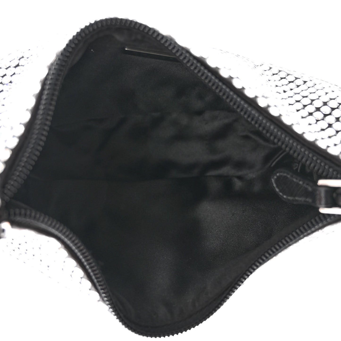 Satin Crystal Mini Re-Edition 2000 Bag Cristal