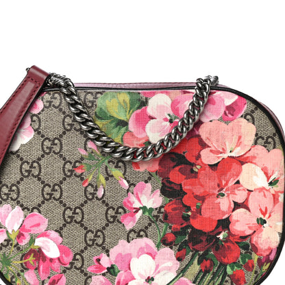 Gucci GG Supreme Monogram Blooms Mini Chain Shoulder Bag Beige Multicolor Dry Rose 8 of 10
