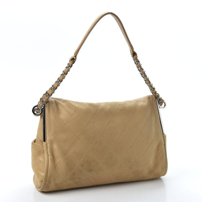 Chanel Lambskin Stitched Medium Ultimate Soft Tote Beige 2 of 9