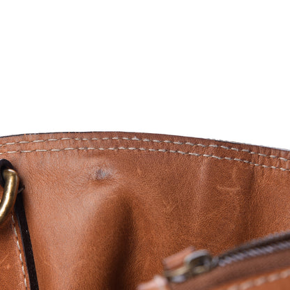 Burberry Canvas Mega Check Medium Ashby Hobo Saddle Brown 9 of 22
