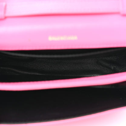 Balenciaga Signature Grained Calfskin Logo Print Ville Day Bag XS Rose Bubblegum Black 6 of 10