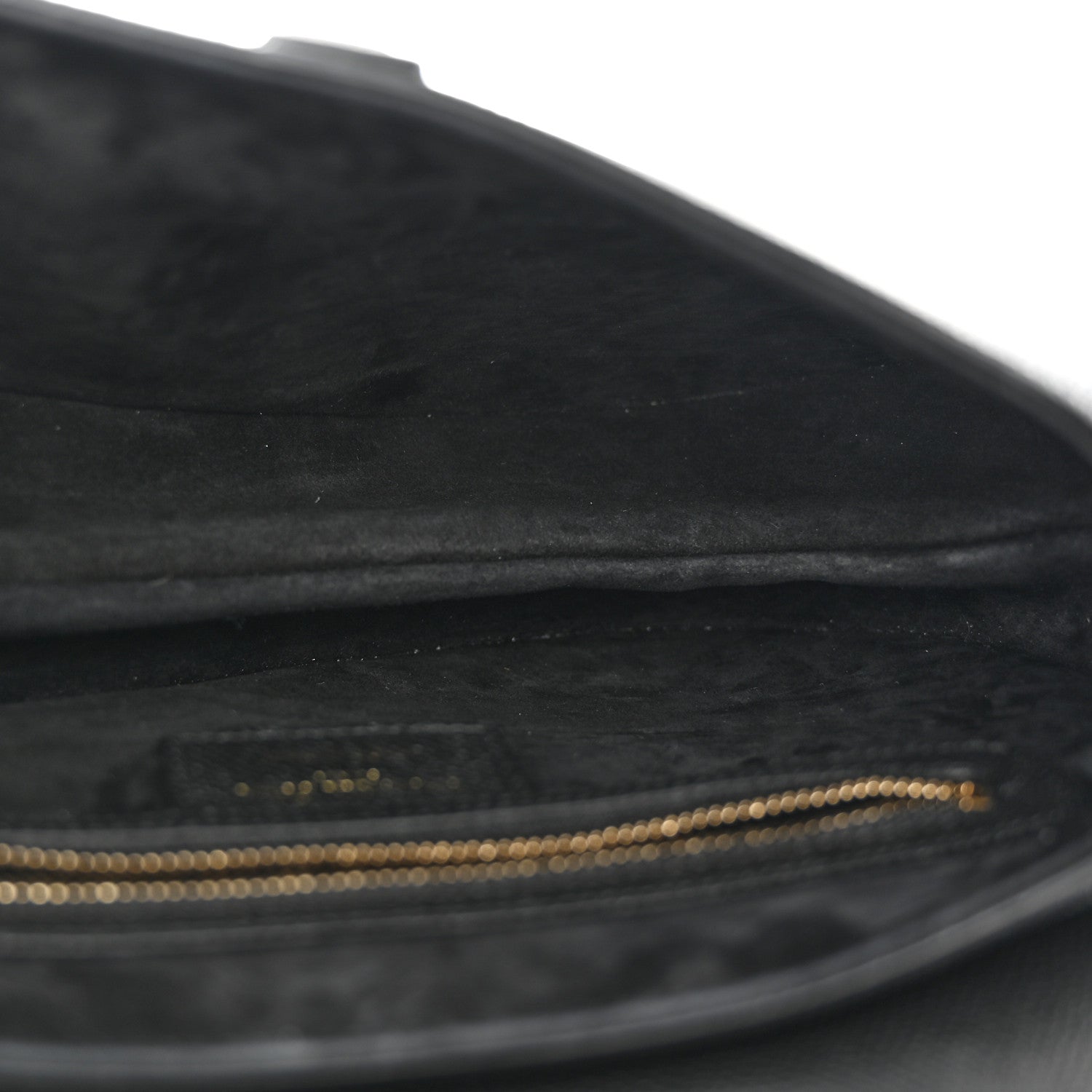 Christian Dior Grained Calfskin Saddle Bag With Strap Black 5 of 10