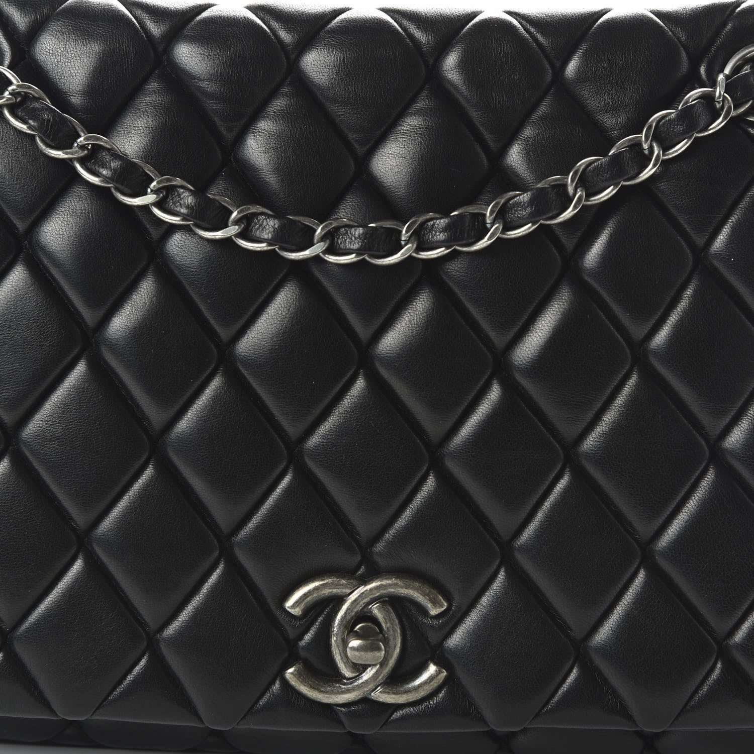 Chanel Lambskin Large New Bubble Flap Black 9 of 10