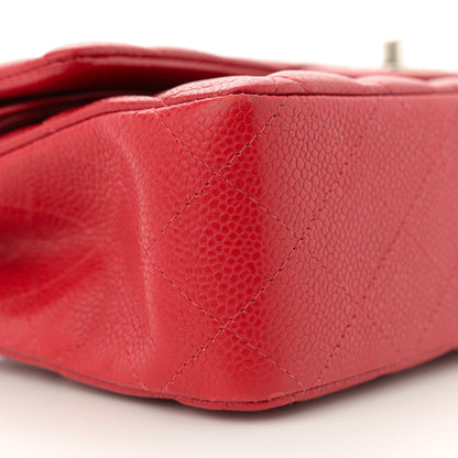 Chanel Caviar Quilted Medium Double Flap Red 9 of 10