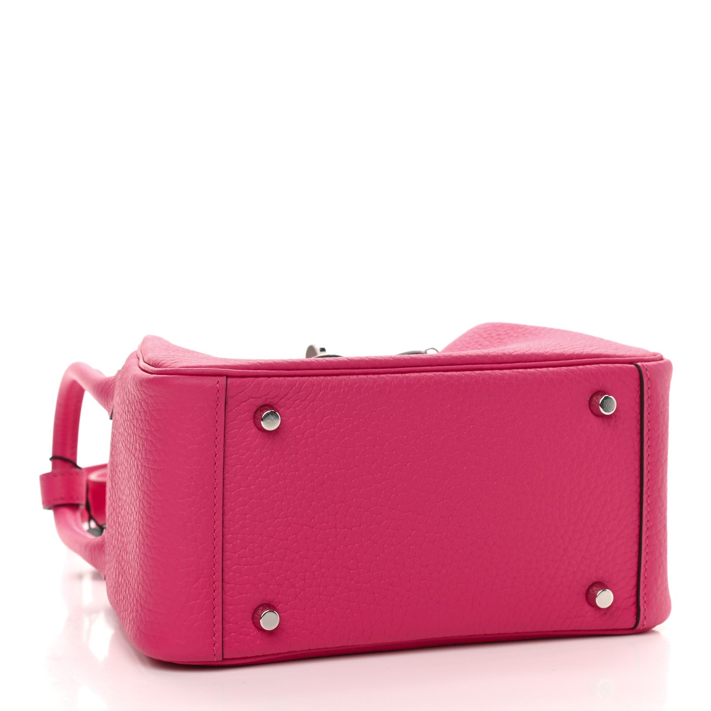 Taurillon Clemence Mini Lindy 20 Rose Shocking