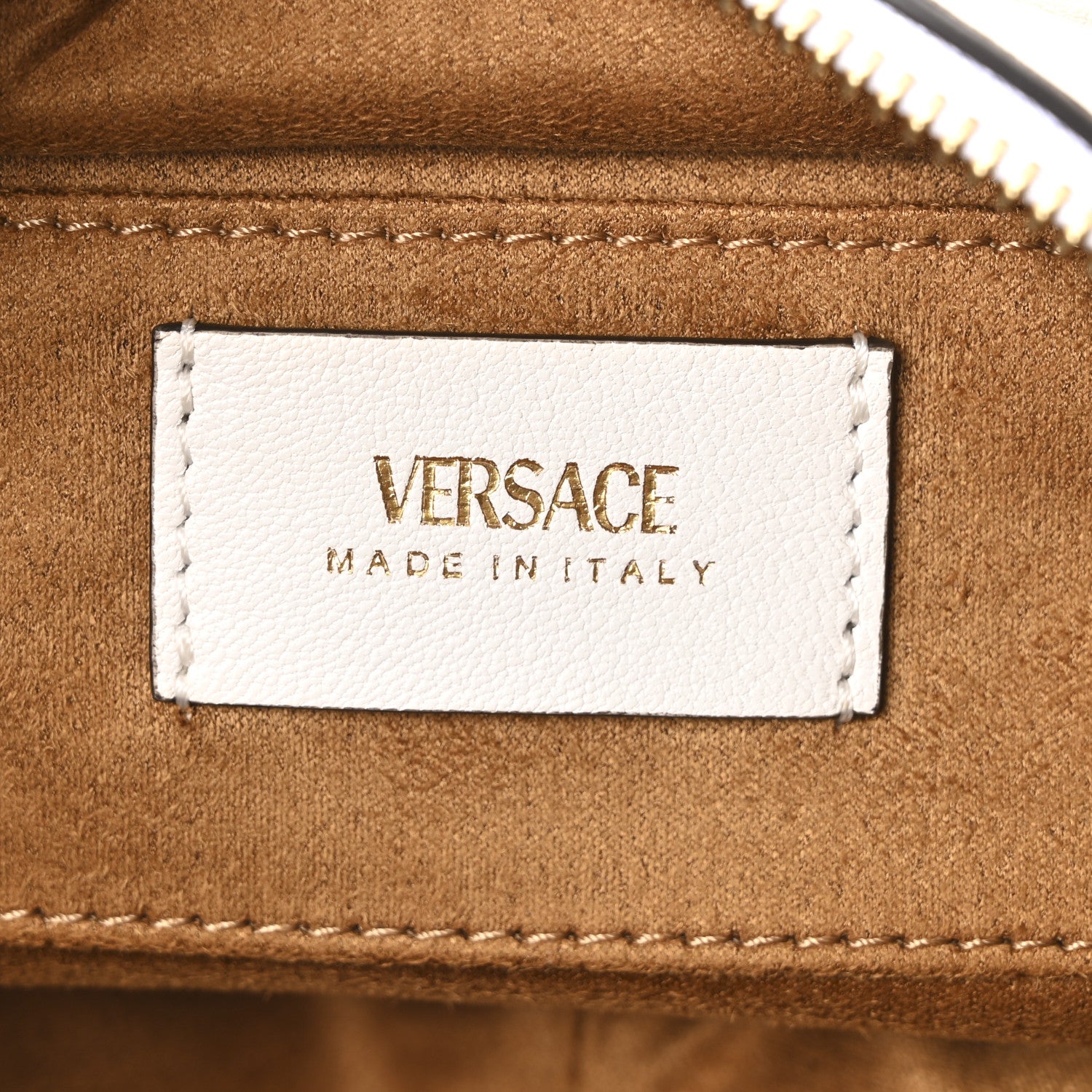 Versace Nappa Bowling Bag White 6 of 10