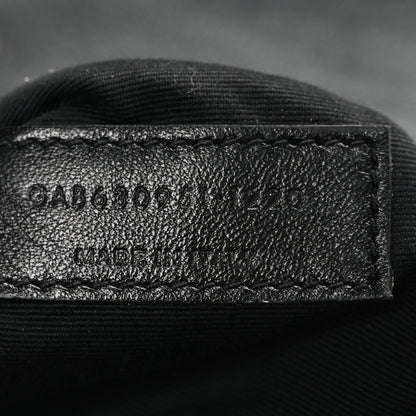 Saint Laurent Calfskin Y Quilted Monogram Monochrome Toy Loulou Crossbody Bag Black 7 of 11