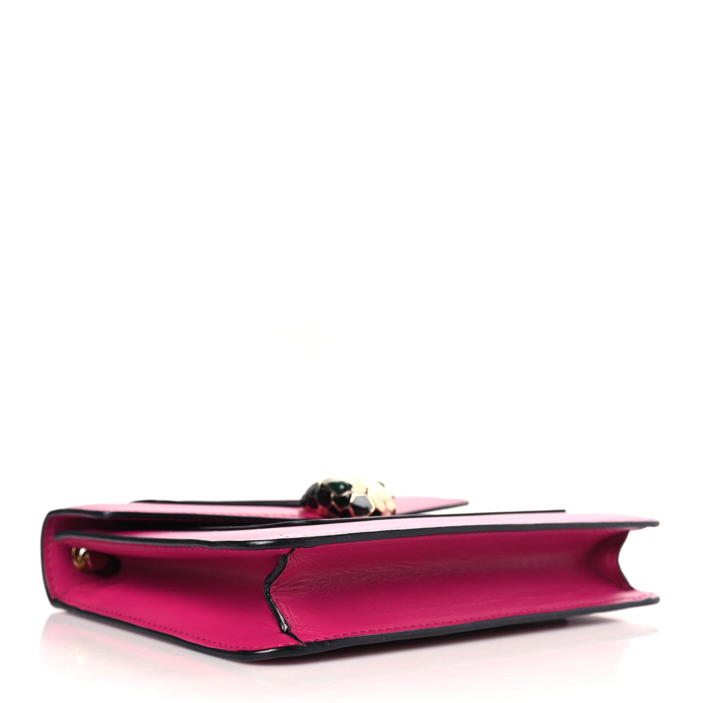 Calfskin Small Serpenti Forever Snake Strap Crossbody Bag Pink