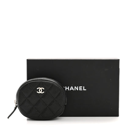 Chanel Caviar Quilted Zip Around Classic Coin Purse Black 10 of 10